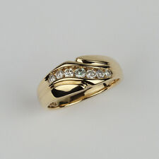 Stunning 14k Yellow Gold, 0.45 Carat Diamond Men's Ring Band Size 10.25