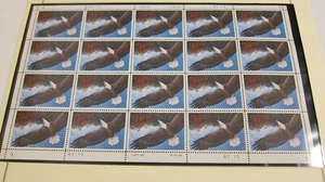 1991 U.S. Postage Soaring Eagle Express Mail Stamp Pane (20 stamps) - Picture 1 of 1