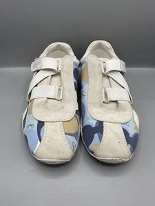 Coach Kyrie Damen 7,5 M Wildleder Slipper Freizeit Sneaker weiß blau gebraucht - Bild 1 von 10