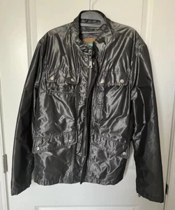Zara Men’s Silver Grey Zip Up Bomber Quilted Lining Jacket Sz L - Picture 1 of 12