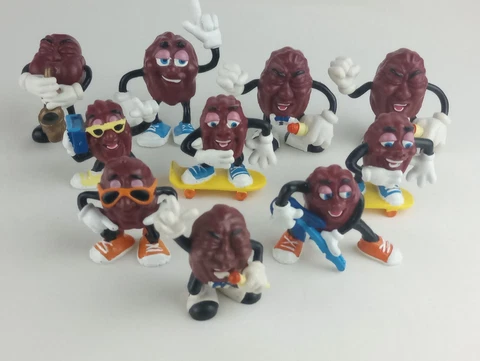 Vintage 1987-1988 California Raisins 2" Toy Figures Calrab Applause - Lot of 10 Cover