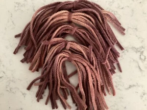 MAHOGANY COMPLEXION HEAVY! - 50 rug hooking wool strips #8 cut - Picture 1 of 1