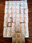 51 Vtg Piercing Earring Stud Pairs Silver Tone Various Shapes Nos Lot