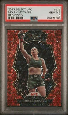 Molly Mccann 2023 Select UFC Red Disco Rookie /99 PSA 10 #177 POP 1 - Image 1 of 2