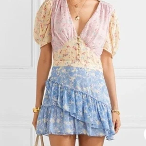 Jun & Ivy Floral Print Dress with Ruffles Size Small love shack fancy inspired - Picture 1 of 6