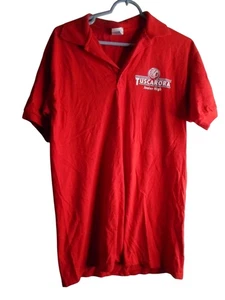 EUC Red Gildan Ultra Blend Polo shirt cotton blend Sz M Tuscarora Jr High Band - Picture 1 of 4