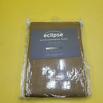 Eclipse Room Darkening 42" X84" Blackout Curtin Brown Bronze - Image 1 of 4