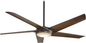 Minka-Aire F617L-ORB/AB Raptor LED 60" Ceiling Fan w/ Remote, Bronze - Picture 1 of 4
