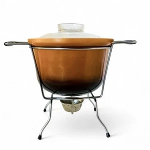 De colección 1970 Pyrex Agee (Australiano) Carmelo Marrón Grande Tubby en Cuna - Imagen 1 de 15