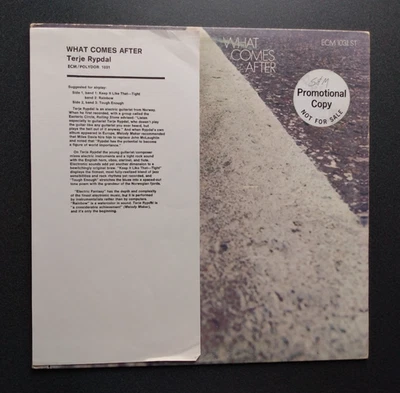 TERJE RYPDAL What Comes After LP EX Promo with Insert 1974 Classic ECM - Image 1 of 4