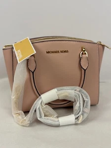 Michael Kors Ellis Small Satchel Blossom Pink Leather 35H7GE0S1L – New with Tags - Picture 1 of 11