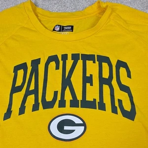 NFL Team Nachtwäsche T-Shirt Damen L gelb grün Bay Packers Logo Langarm - Bild 1 von 7