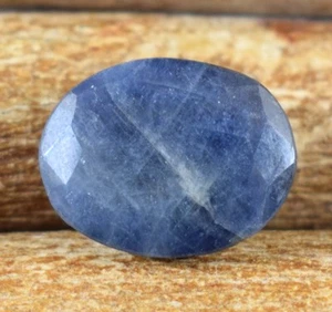 Zaffiro Blu Dorato 11,40 Ct Pietra Preziosa Ovale Naturale Non Trattata Certificata E13334 - Foto 1 di 7
