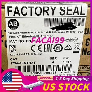 New Sealed Allen-Bradley 1794-AENTRXT Ser A Flexlogix EtherNet/IP Adapter - Picture 1 of 2