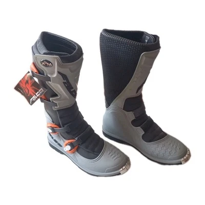 Stivali Moto Falco 101 Extreme Argento Arancione 46 - Imagen 1 de 4