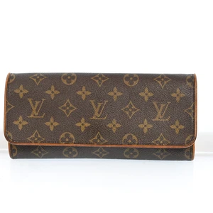 Louis Vuitton Shoulder Bag Pochette Twin GM M51852 Browns Monogram H2747CS707 - Picture 1 of 23