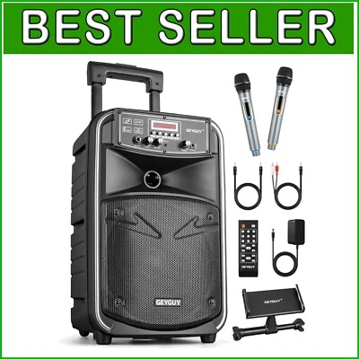 Versatile Bluetooth PA Speaker System with Wireless Mic for Outdoor Performances - Image 1 of 4