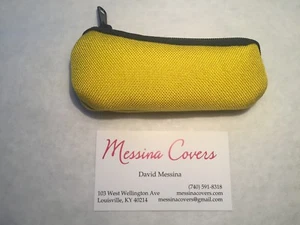 Messina Hüllen 1 einzelne Waldhorn Mundstück Etui Tasche gelb Tasche - Bild 1 von 2