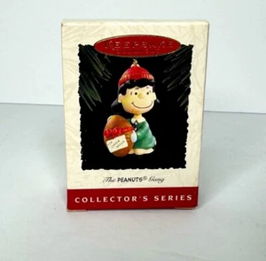 Hallmark Keepsakes 1994 Peanuts Lucy with Football for Charlie Brown Ornament - Picture 1 of 6