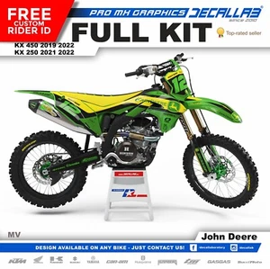 KAWASAKI KXF 250 450 2019 2021 2022  Graphics Decals Stickers Aufkleber Decallab - Bild 1 von 3