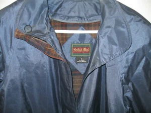  Damen Regenmantel von British Mist - langes sattes Blau Größe 8 - Bild 1 von 4