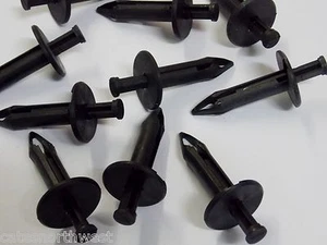 *US SELLER* 10 Saturn Bumper Fascia Push Type Retainer Clips GM 21077131 - Picture 1 of 2