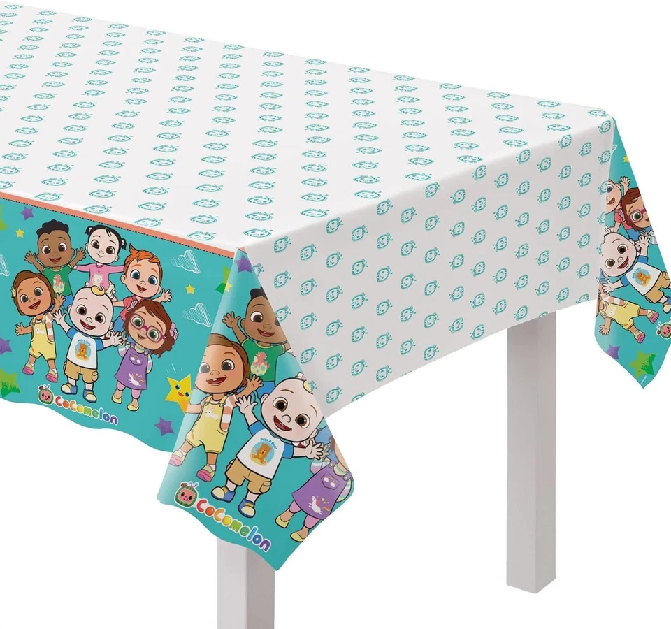 Cocomelon Baby Cute Kids Birthday Party Decoration Plastic Tablecover - Image 1 of 1
