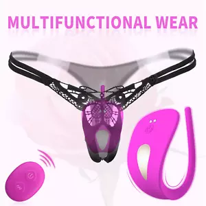APP Fernbedienung vibrierendes Höschen C-String wiederaufladbares Spielzeug wasserdicht sexy - Bild 1 von 19