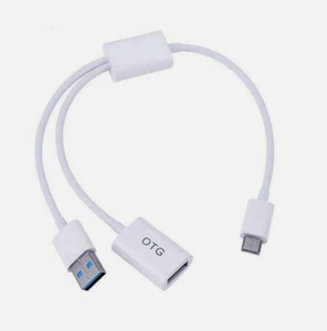 Cable adaptador OTG tipo C a USB hembra con alimentación para Pixel 9 9a Pro XL plegable 8 7A - Imagen 1 de 5