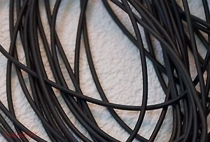 Kautschukband Kautschukschnur 3mm schwarz rund 1m Kautschukkette Kautschuk NEU* - Bild 1 von 1