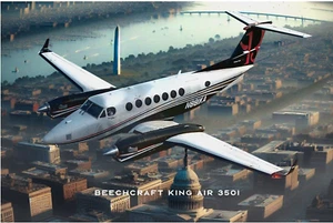 King Air 350 Poster 24"x36" - Picture 1 of 5
