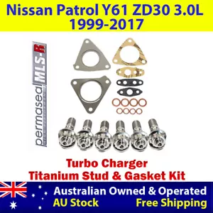 Permaseal MLS-R Turbo Titanium Stud&Gasket Kit For Nissan Patrol Y61 ZD30 3.0L - Foto 1 di 5