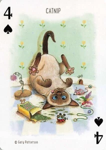 Gary Patterson Cat & Mouse Catnip - Tarjeta de juego de intercambio individual arte para gatos - Imagen 1 de 2