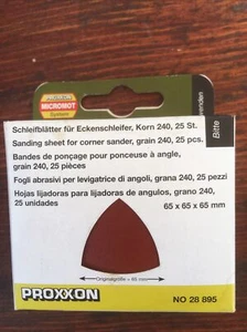 Proxxon Micromot 28895 Fogli Abrasivi Levigatrice Ad Angolo Grana 240 - Foto 1 di 1