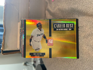 2005 Donruss Elite Career Best Gold #25 Tony Gwynn/500 padres!