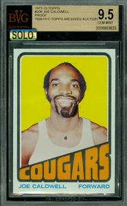 1972-73 TOPPS LOA # 206 JOE CALDWELL PROOF BGS 9.5 MAC SOLO FINEST $500 CARD * - Picture 1 of 8