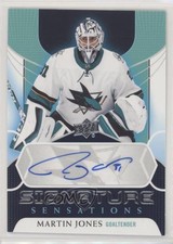 2020-21 Upper Deck Signature Sensations Series 1 Martin Jones #SS-MJ Auto