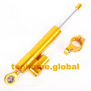 Universal Adjustable Steering Damper Stabilizer Linear Reversed Safety Control Y - Foto 1 di 5