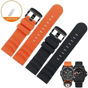 24mm Rubber Watch Strap for Luminox Xs3749 XS3789 Silicone Replacement Band - Picture 1 of 21