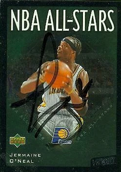 Jermaine O'Neal autographed Basketball Card Pacers 2003 Upper Deck Victory #152 - Image 1 of 1