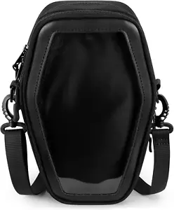 Gothic Crossbody Coffin Purse Bag with Insert for Halloween Events - Picture 1 of 12