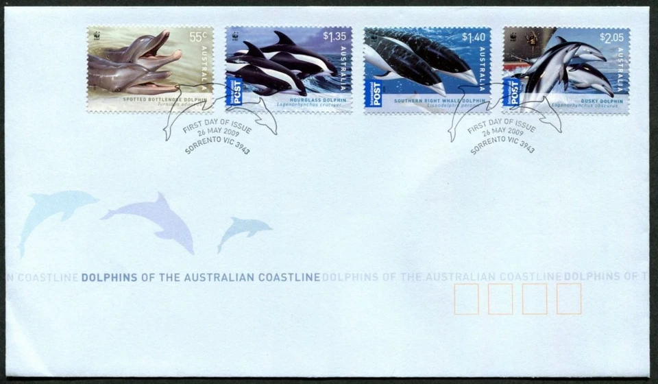 AUSTRALIA - 2009 'DOLPHINS OF THE AUSTRALIAN COASTLINE' First Day Cover [D6543] - Image 1 of 1