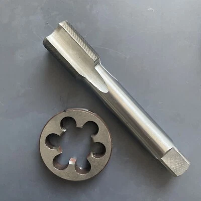 M22 X 0.75 HSS Tap and Die Set Thread Tap and Round Thread Die Right Hand Taper - Image 1 of 4