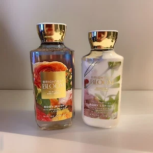Bath & Body Works “BRIGHTEST BLOOM” Body Wash & Daily Body Lotion Set (New) - Picture 1 of 11