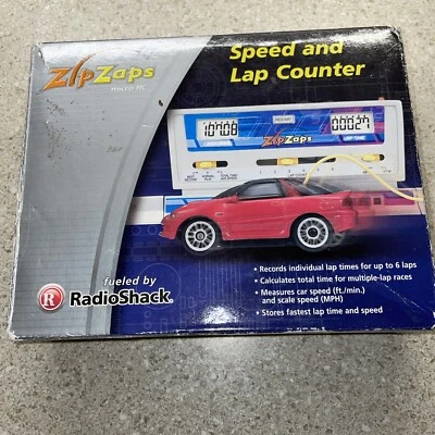⭐️  Vintage RadioShack ZipZaps Micro RC Speed and Lap Counter - 1/64 Scale - Image 1 of 4
