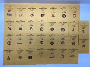 2020 APBA Baseball Printed Storage Envelopes with Stats and Logo. - Picture 1 of 3