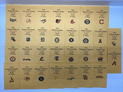 2020 APBA Baseball Printed Storage Envelopes with Stats and Logo. - Image 1 of 3