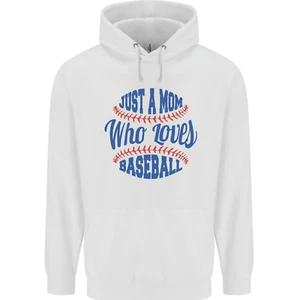 Just a Mom Who Loves Baseball Childrens Kids Hoodie - Picture 1 of 29