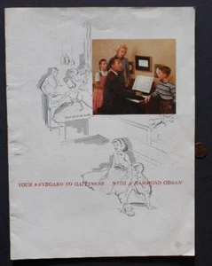 1960er Jahre Ära Hammond Spinet Orgel Tastatur zum Glücklichsein Katalog Booklet VINTAGE---- - Bild 1 von 1