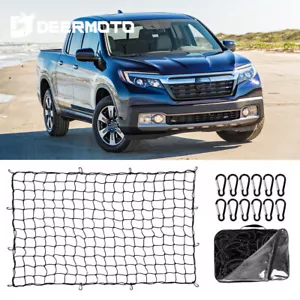 4'X6' Bungee Web Truck Bed Cargo Net Storage Organizer Mesh For Honda Ridgeline - Bild 1 von 14